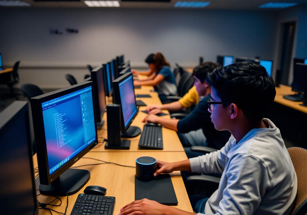 Alexa-enabled computer lab