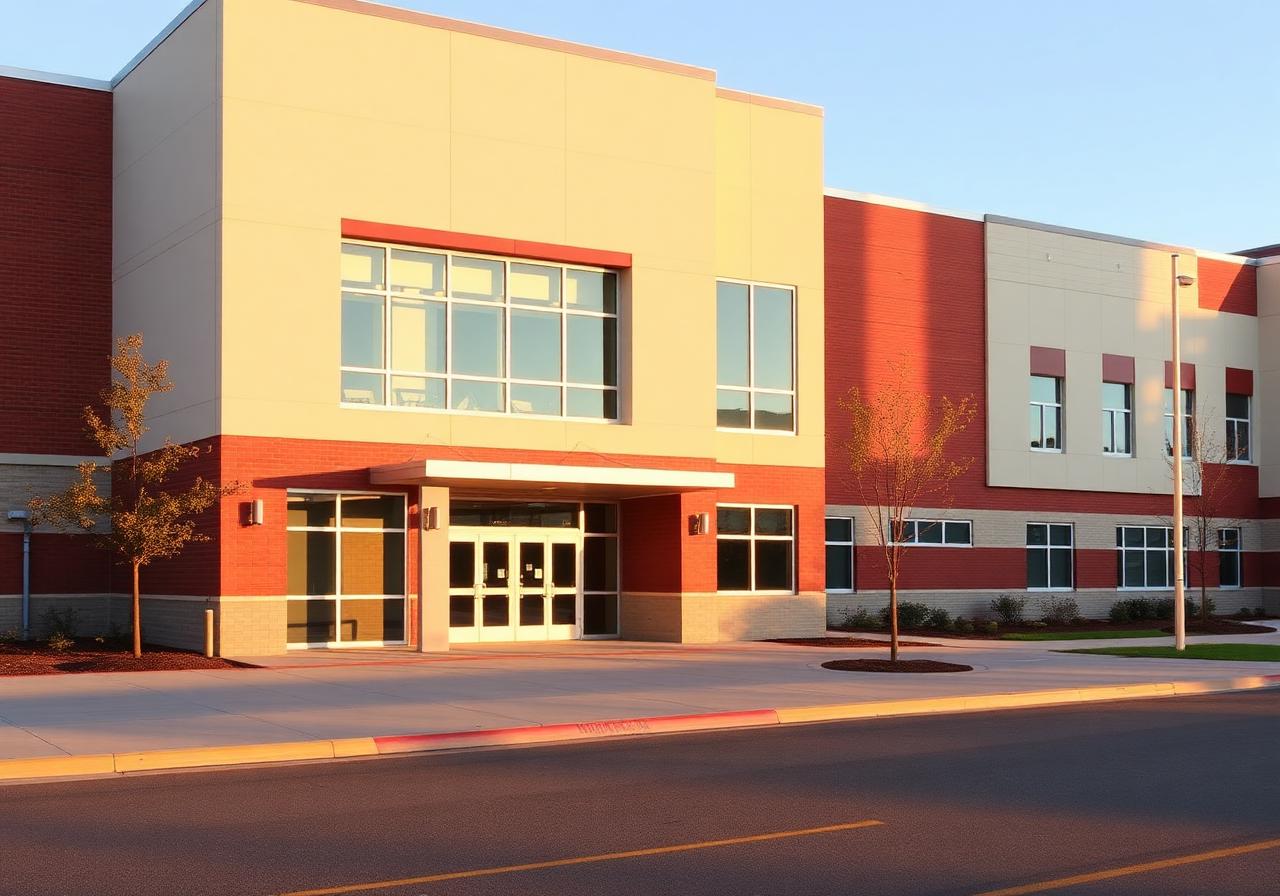 School building facade